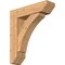Ekena Millwork Thorton Slat Smooth Bracket w/ Offset Brace, Western Red Cedar, 7 1/2"W x 28"D x 32"H BKT0806X28X32THR06SWR - alternate 1